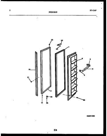 Freezer door parts
