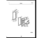 Frigidaire FPCI19VPL1 refrigerator door parts diagram