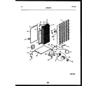 Frigidaire FPCI19VPL1 system and automatic defrost parts diagram