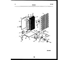 Frigidaire FPCE24VPL0 system and automatic defrost parts diagram