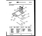 Frigidaire REG433MDW5 cooktop and broiler parts diagram