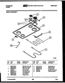 Cooktop and broiler parts