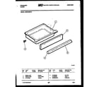 Frigidaire REG433MDW5 drawer parts diagram