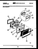 Lower oven door parts