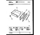 Frigidaire REG638BNW2 drawer parts diagram