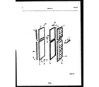 Frigidaire FPCE22V3PL1 freezer door parts diagram