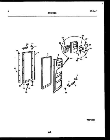 Freezer door parts