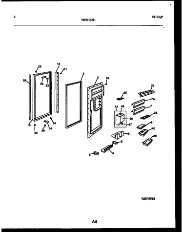 Refrigerator door parts