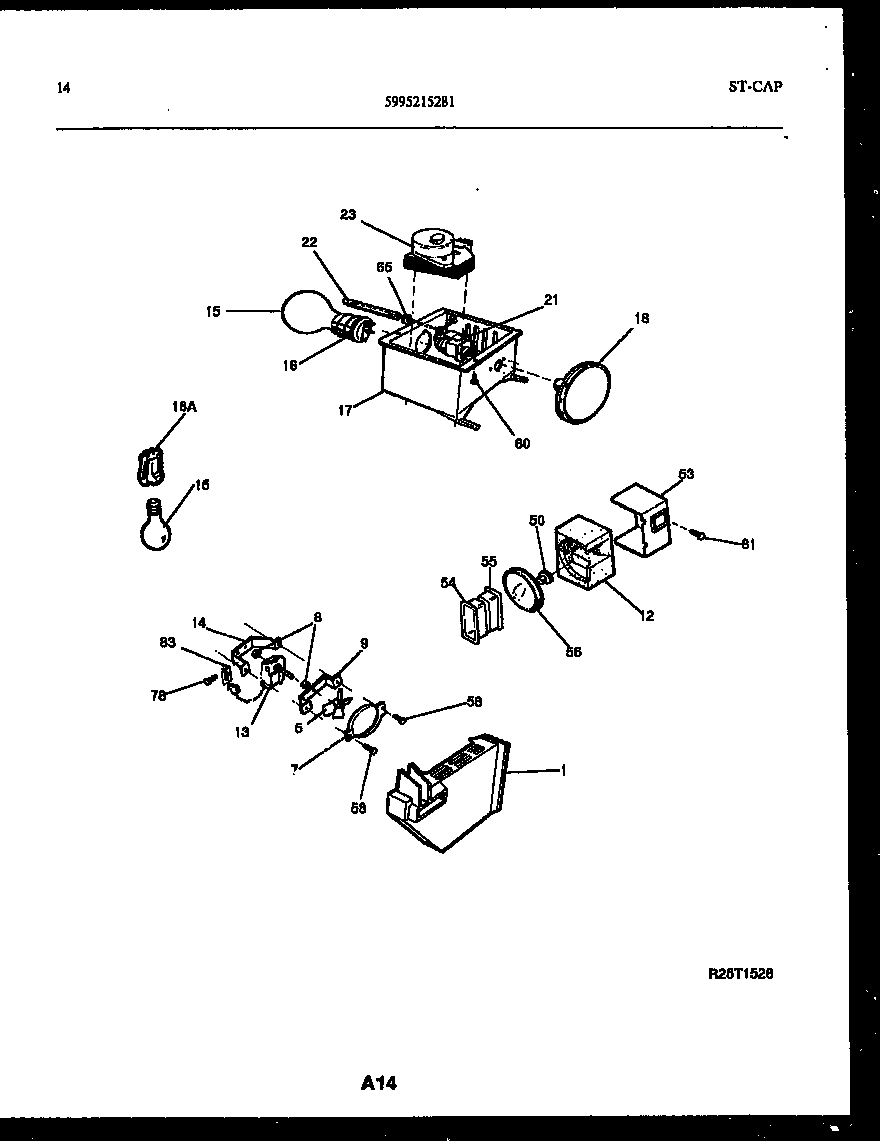 Refrigerator control assembly, damper control assembly and f