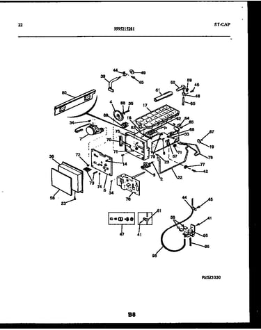 Ice maker and installation parts