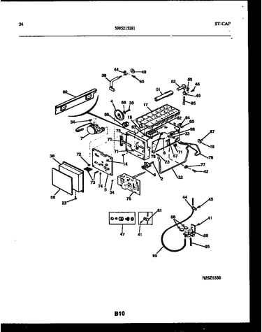 Ice maker and installation parts