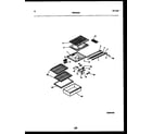 Frigidaire FPD14TPL1 shelves and supports diagram