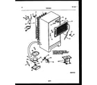 Frigidaire FPD14TPLW1 system and automatic defrost parts diagram