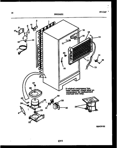 System and automatic defrost parts