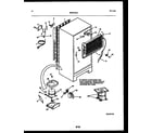 Frigidaire FPE19TRL1 system and automatic defrost parts diagram