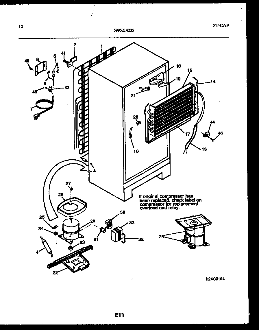 System and automatic defrost parts
