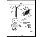 Frigidaire FPW18TPLL1 system and automatic defrost parts diagram