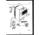 Frigidaire FP18TLL6 system and automatic defrost parts diagram