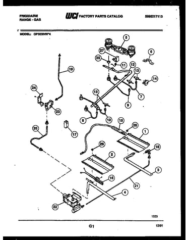 Burner, manifold and gas control