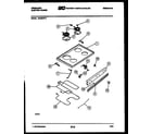 Frigidaire RA30NW3 cooktop and broiler parts diagram