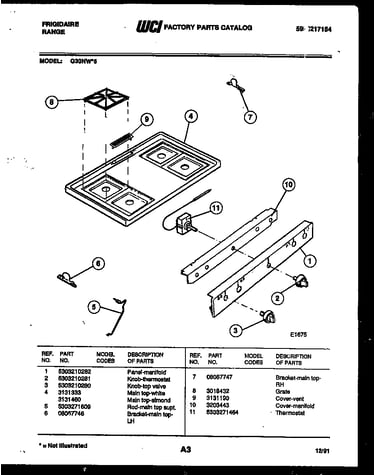 Cooktop parts