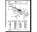 Frigidaire G30NW5 broiler drawer parts diagram