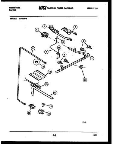 Burner, manifold and gas control