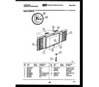 Frigidaire FAC066P7B1 window mounting parts diagram