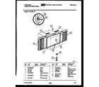 Frigidaire FAC055P7B1 window mounting parts diagram