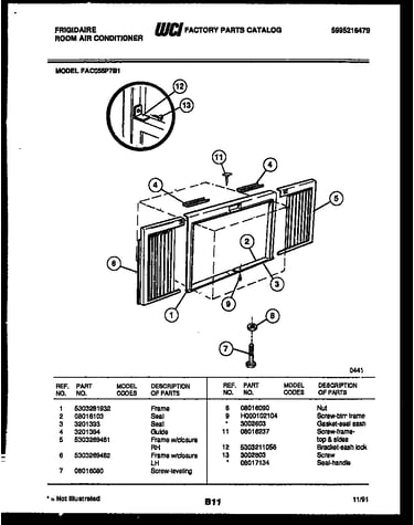 Window mounting parts