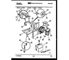 Frigidaire FED30P1 air, water and condensing parts diagram