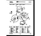 Frigidaire FED30P1 compressor parts diagram