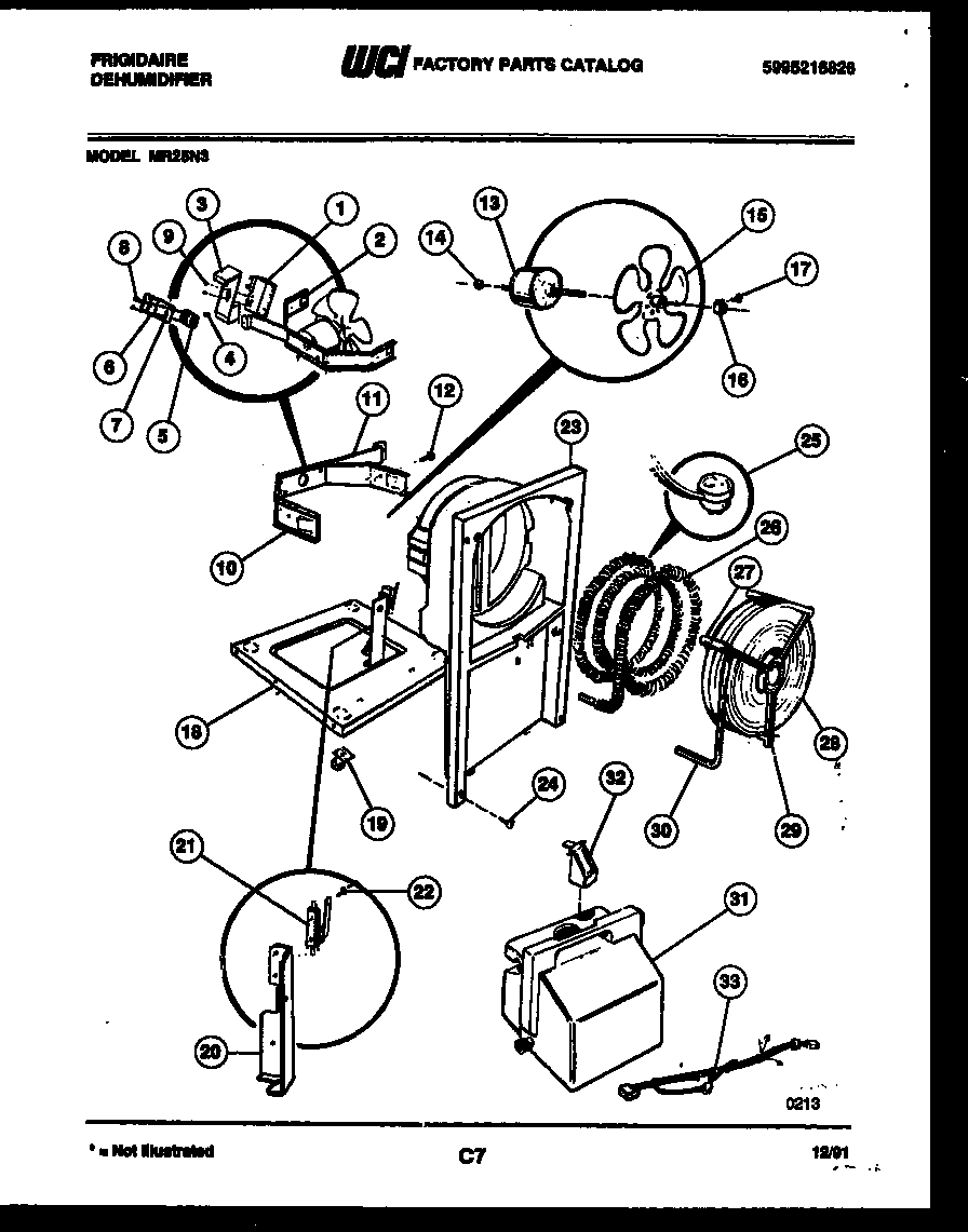 Air, water and condensing parts