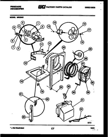 Air, water and condensing parts