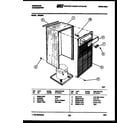 Frigidaire MR25N3 cabinet and control parts diagram