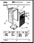 Cabinet and control parts