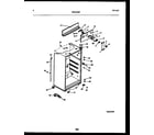 Frigidaire FPDA18TPLW1 cabinet parts diagram