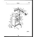 Frigidaire FPD17TPL1 cabinet parts diagram