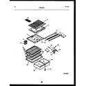 Frigidaire FPD17TPL1 shelves and supports diagram