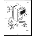 Frigidaire FPD17TPL1 system and automatic defrost parts diagram