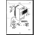 Frigidaire FPD17TLPH1 system and automatic defrost parts diagram