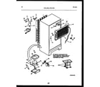 White-Westinghouse GTL175WH4 system and automatic defrost parts diagram