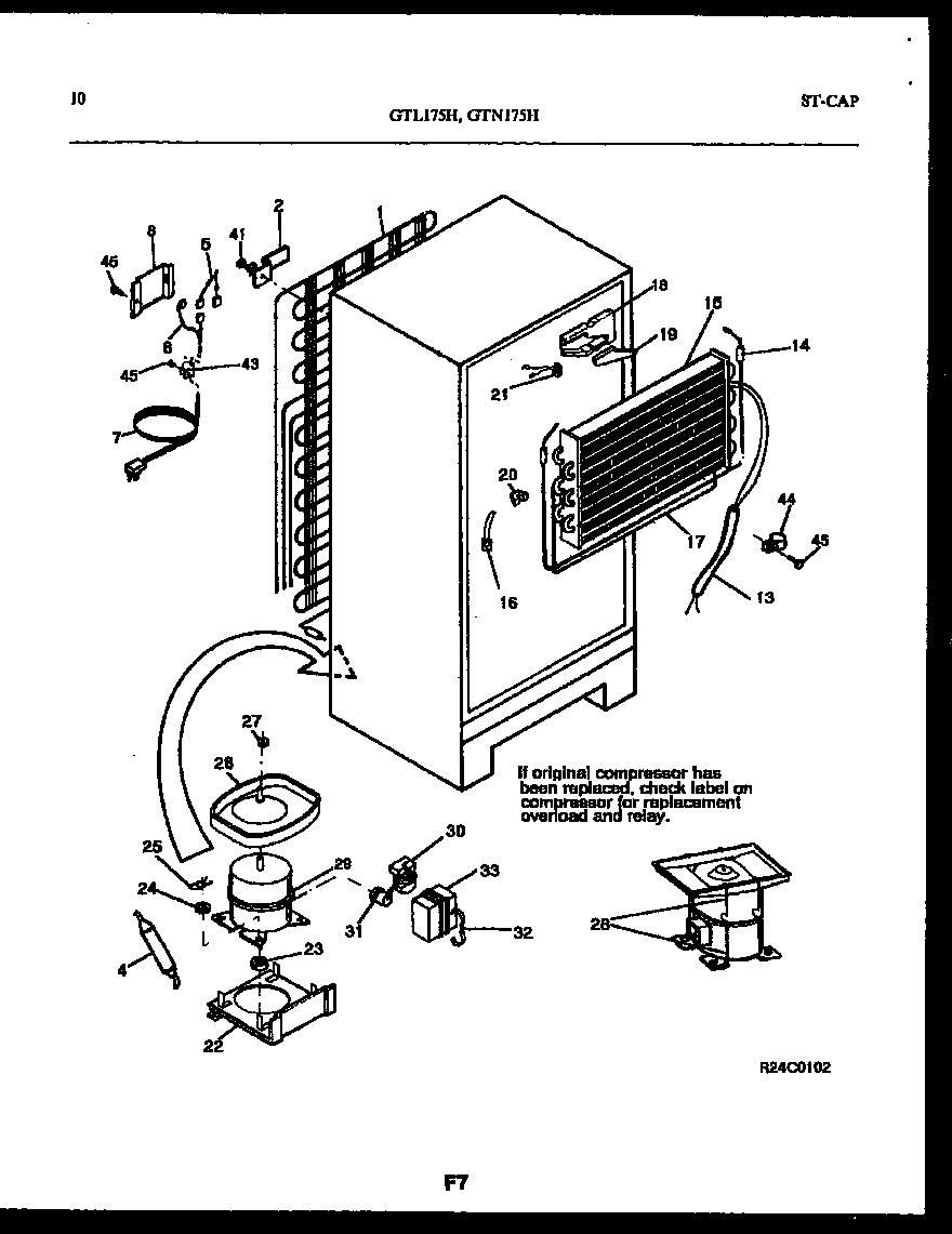 System and automatic defrost parts