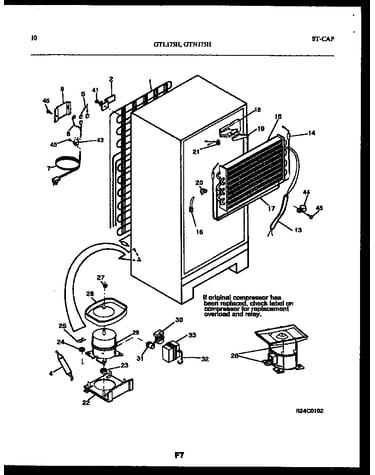System and automatic defrost parts