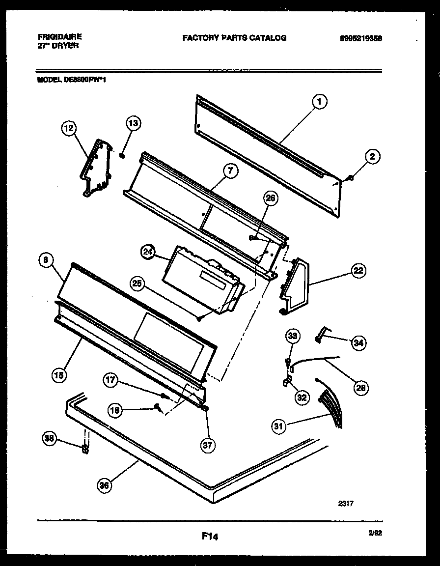 Console and control parts