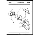 Frigidaire DE8800PW1 blower and drive parts diagram