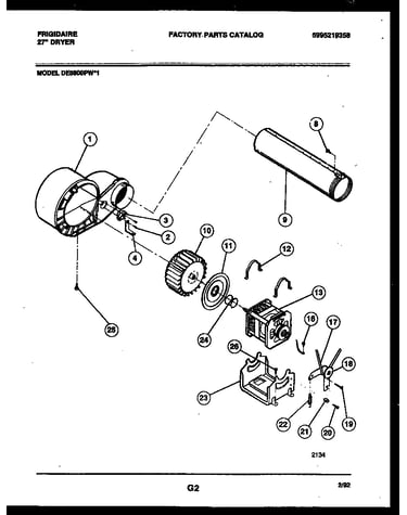 Blower and drive parts