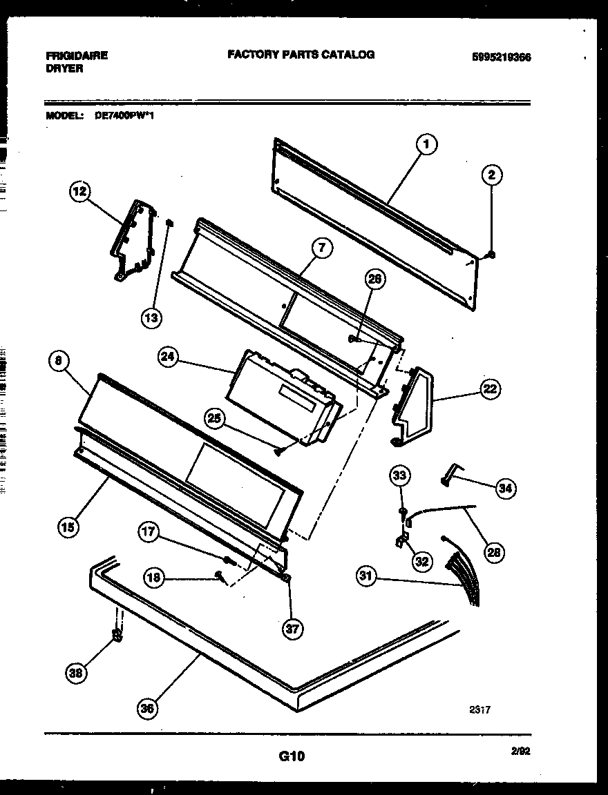 CONSOLE AND CONTROL PARTS