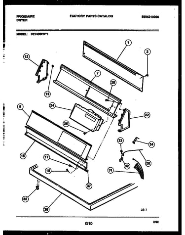 Console and control parts
