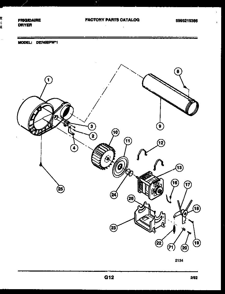 BLOWER AND DRIVE PARTS